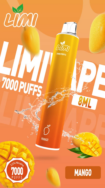 LIMI拋棄式 7000口 高容量拋棄式/一次性菸
