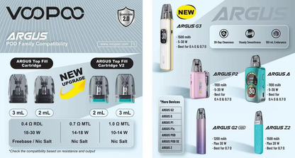 VOOPOO ARGUS G3 阿格斯 注油空彈 專用空倉 2ML/3ML 一盒三入