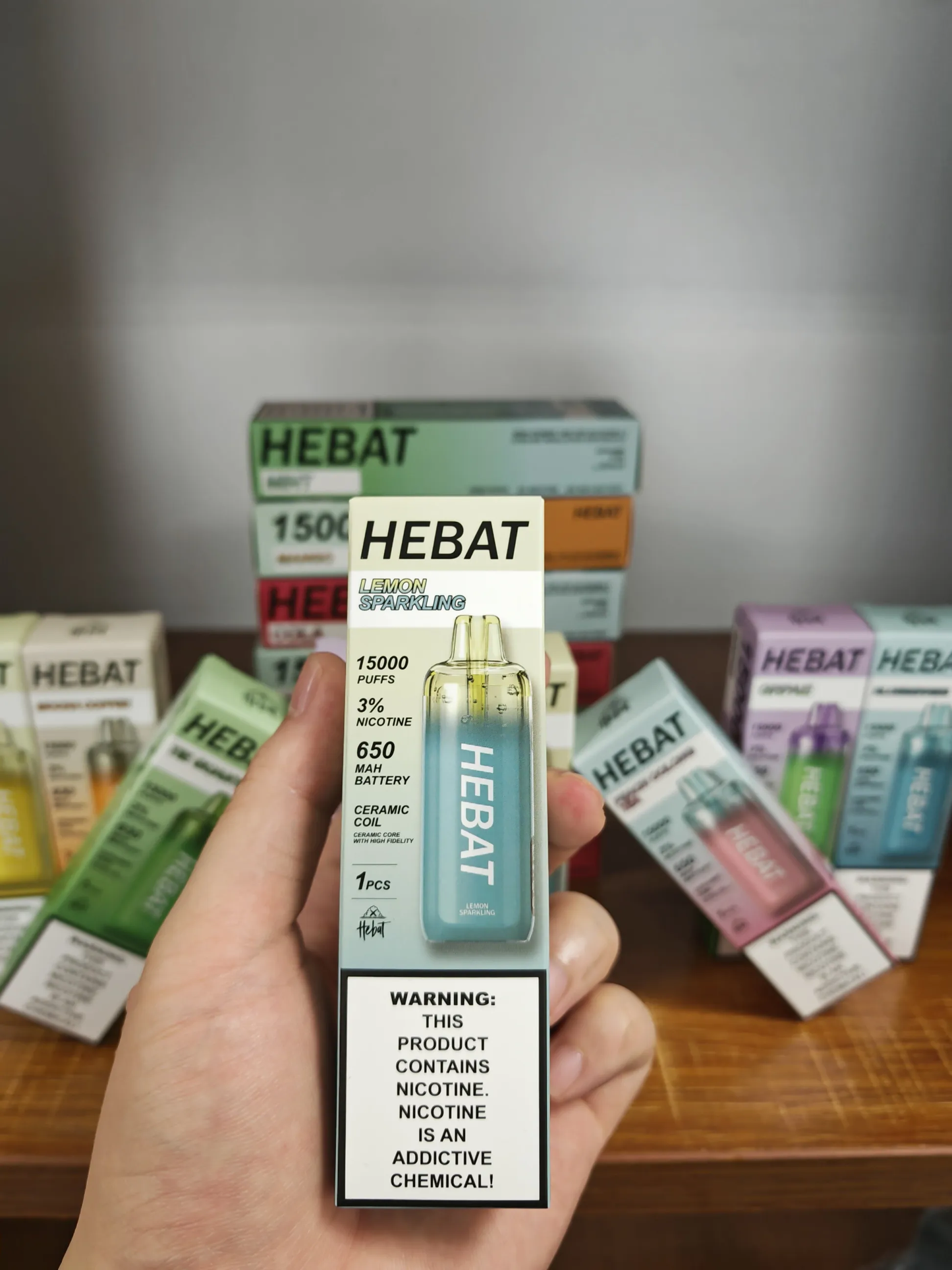 喜貝15000口 hebat拋棄式 大容量一次性電子菸 16種口味